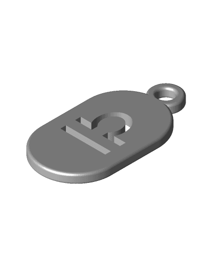 Key Fob - Zodiac Libra 3d model