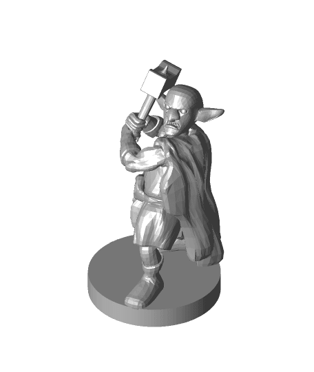 Deep Gnome Barbarian 3d model