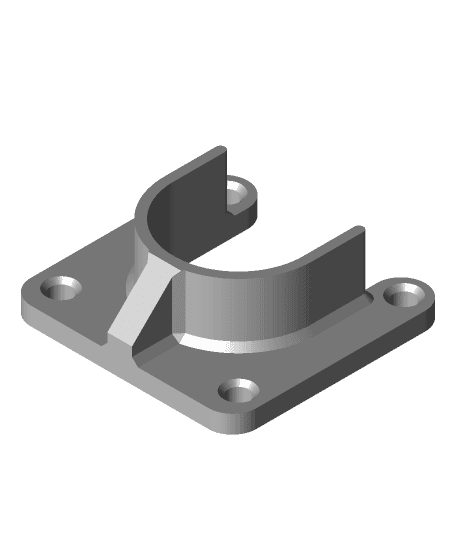 PVC 1-1/4 inch Filament Shelf Mount 3d model