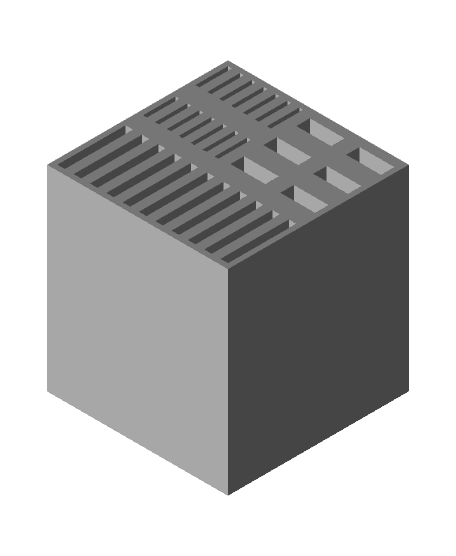 Micro SD / SD / USB Holder (100% Scale Mini Crate) 3d model