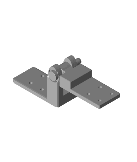 FHW: Door way plate hinge assembly by The Free Heathen Workshop full viewable 3d model