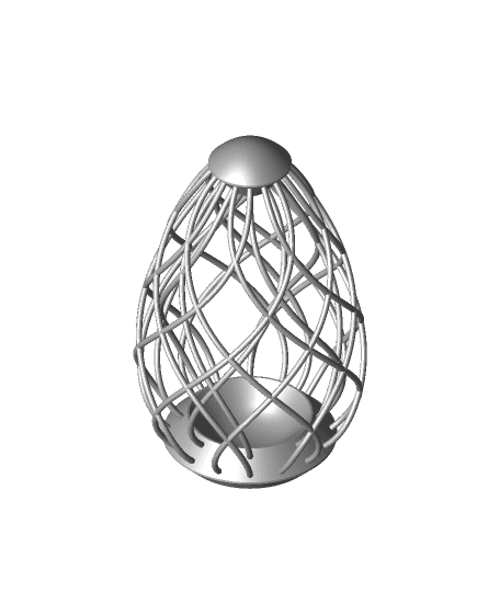 Woven filament egg 2 3d model
