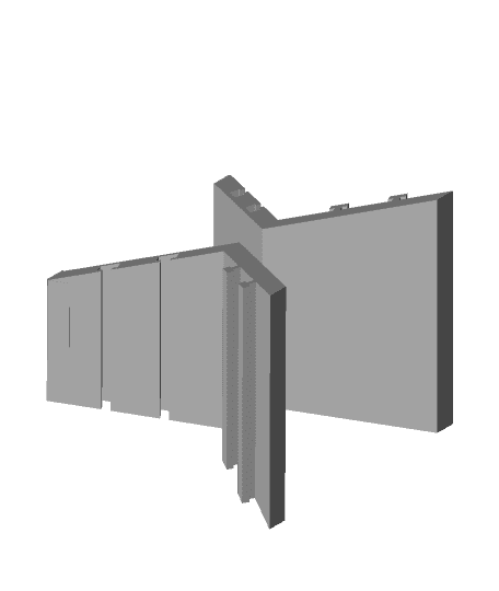 HEX_Medium Shelf_Veneer_2-Piece_Pos_Neg.stl 3d model