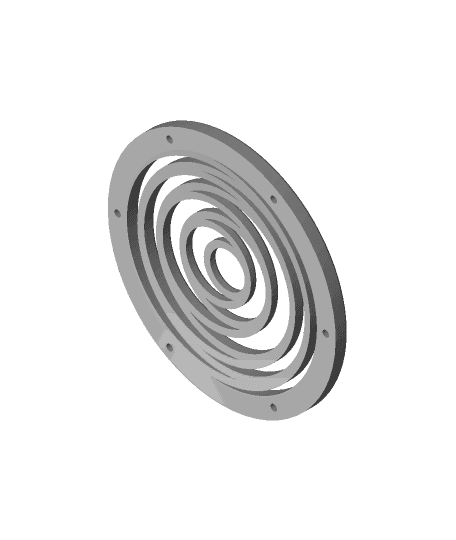 Circular SpeakerCover.STL 3d model
