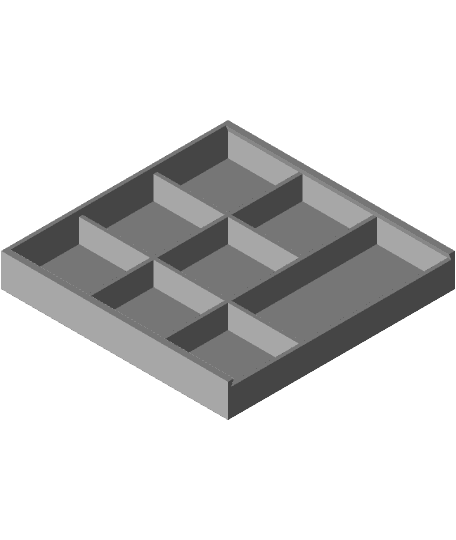 Game Piece Storage Box 3d model