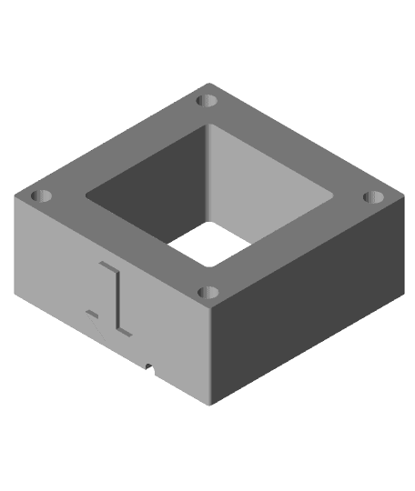 4028 fan housing for use in air extraction 3d model