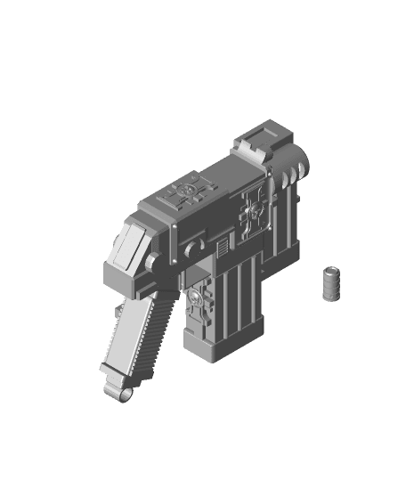 FHW: Jupiter Pattern Inquisitorial Bolt Pistol (Cosplay) 3d model