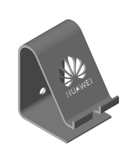 Phone stand Huawei logo 3d model