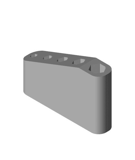 Simple Hex Wrench Holder 3d model