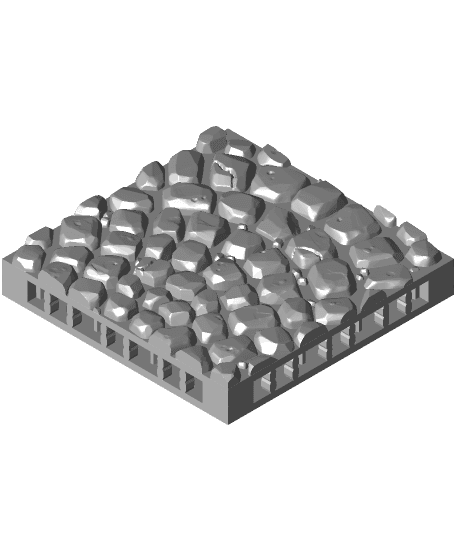 Cobblestone tile 3d model