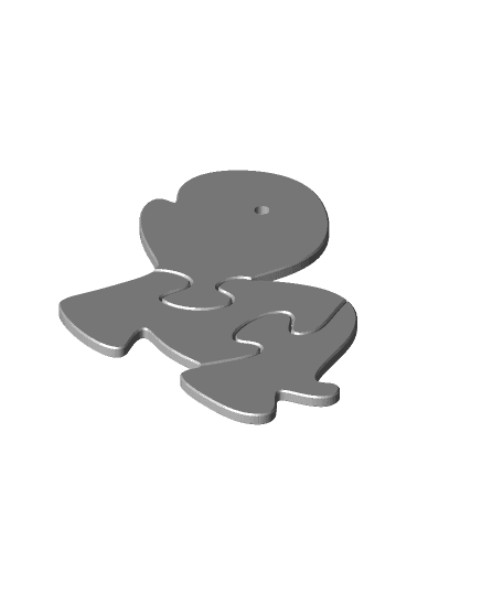 Kid Turtle Puzzle 3d model