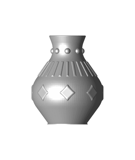 Simple Jeweled Vase.stl 3d model
