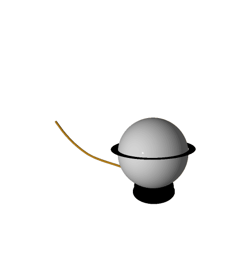 Globe table lamp, SKU. 5943 by Pikartlights 3d model