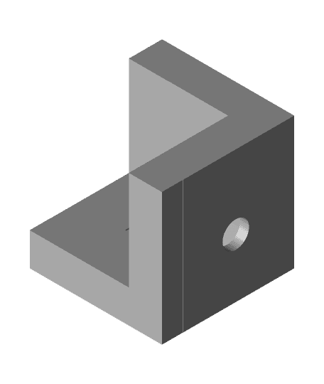 Brackets Corner and 90 - 3D Printer enclosure or boxes - corner 3 nuts reinforced 3d model