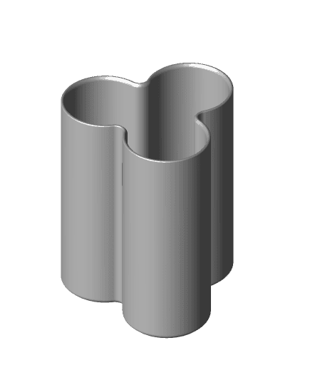 Triple 18650 Battery Container - Vase Mode 3d model