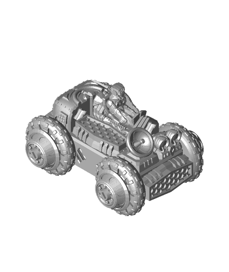 PrintABlok Moon Buggy Articulated Vehicle Construction Set 3d model