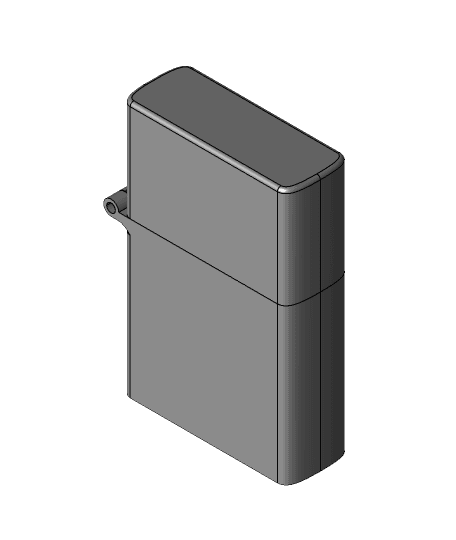 Zippo Lighter Case 3d model
