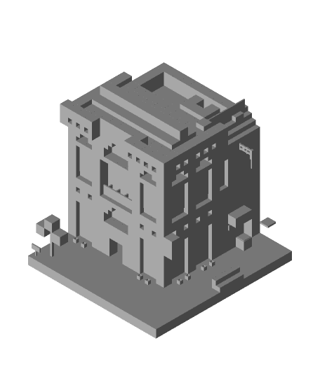 Minecraft Bank 3d model