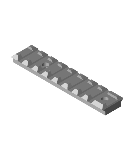 Demolisher Nerf Picatinny Side Rail 3d model