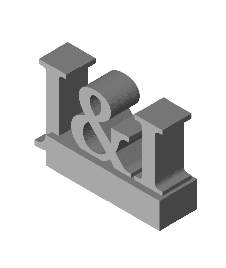 J&I name tag by sledgy_123 full viewable 3d model