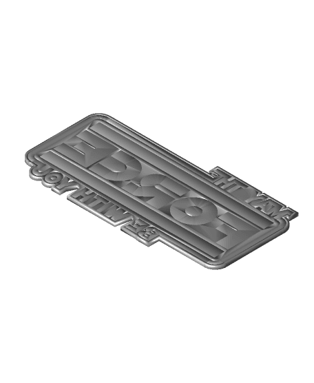 Star Wars May the Force Plaque 3d model