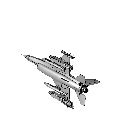 F-16 WAR PLANE.STEP 3d model