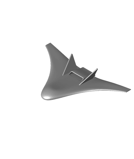 Blended Wing Aircraft (temp name) by Acai full viewable 3d model