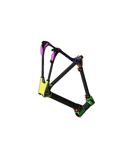 DBS 3D Printed Carbon Fiber Bicycle Frame 3d model