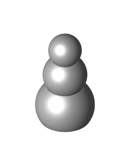 Remix of Planetary Snowman 3d model