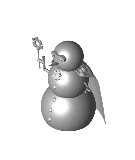 Remix of Planetary Snowman (Superhero) 3d model