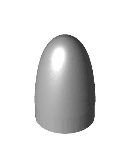 Model_Rocket_Nose_Cone_For_75mm_blue_tube by resinprintingpros full viewable 3d model