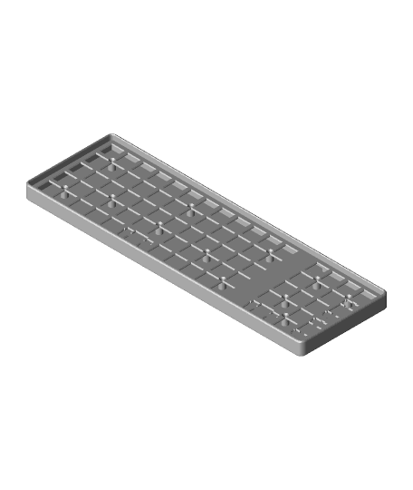 Ortho Keyboard with numpad 3d model