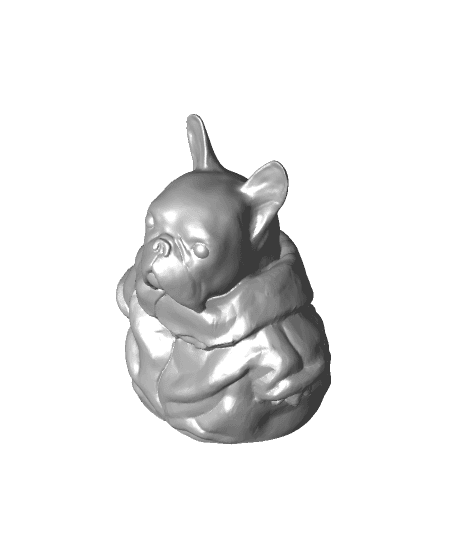 Baby French - Grogu | French Bulldog Mashup 3d model