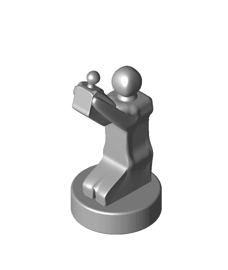 Mother's Day Statue 3d model
