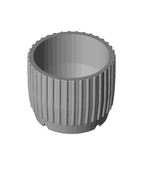 Planter 6inch w_Ribs.stl by EBCrp full viewable 3d model