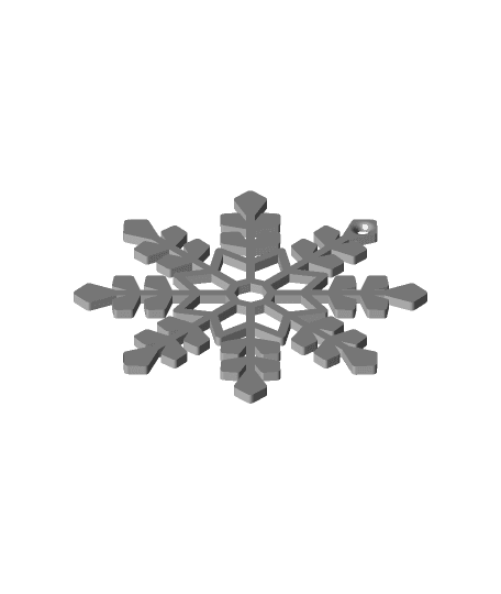 Snowflake Ornament 2 3d model