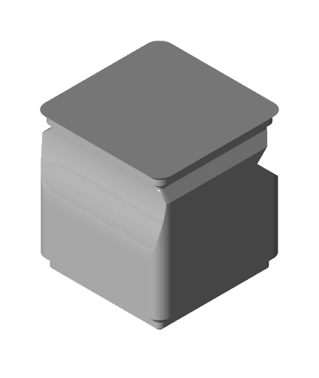 #gridfinity Vase Mode Single Box by LittleHobbyShop full viewable 3d model