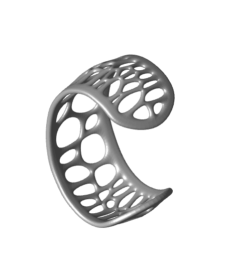 Voronoi Bracelet - Mod 2 3d model