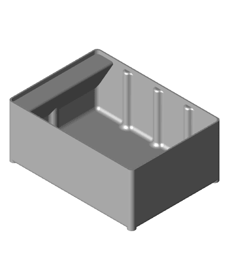 Harbor Fright Large Bin With Label 3d model