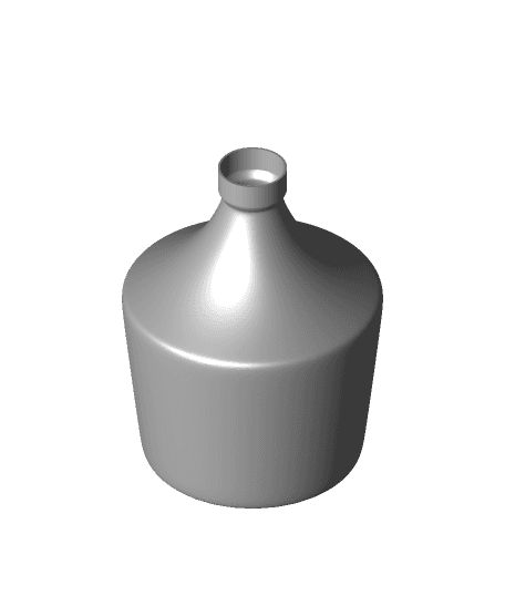 Wide Bottle Shaped Vase 3d model