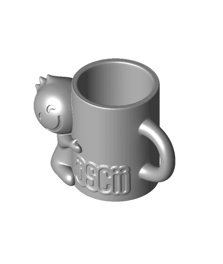 ascii mug 3d model