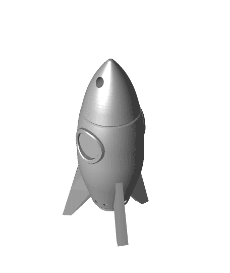 Entanglion Spaceship Token (soft mod) 3d model