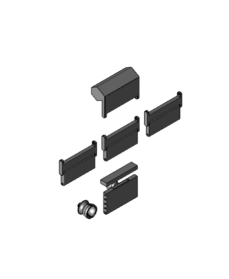 Tentacle Display Top Base & Webcam Stand 3d model