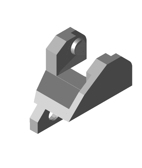 improved linear chain to Extruder on Anet A8 behind z-rods 3d model