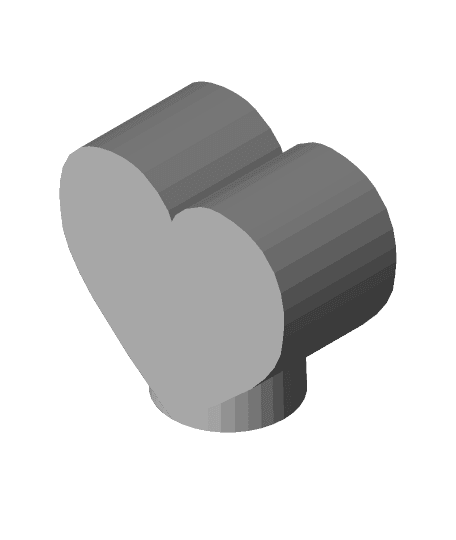 Tire valve cap- Heart  3d model