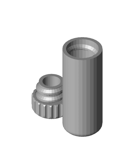 Cylindrical box with screw top 3d model