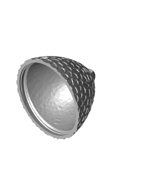 Voronoi Egg Keychain 3d model