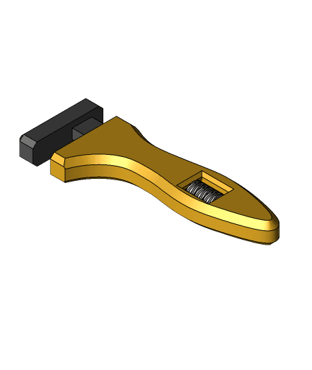 Oldie Wrench v7 3d model