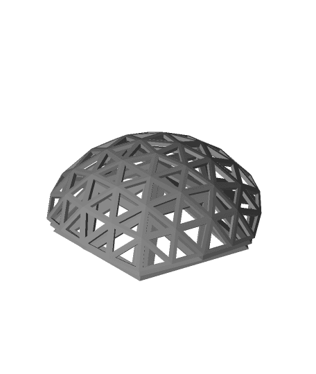 Geodesic domes 3d model