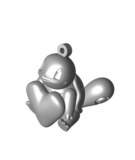 Squirtle Pokemon key chain 3d model